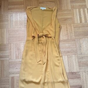 WYLDR Golden Sleeveless Midi Dress